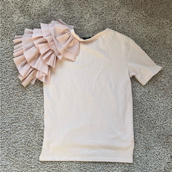 Layered one ruffle sleeve top - Picture 2 of 5